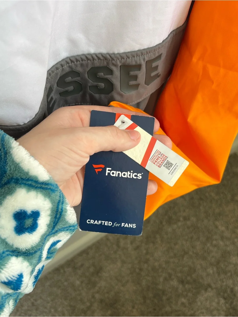 Fanatics Orange/White/Gray Tennessee Pullover Jacket